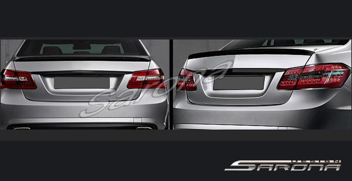 Custom Mercedes E Class Trunk Wing  Sedan (2010 - 2015) - $340.00 (Manufacturer Sarona, Part #MB-053-TW)